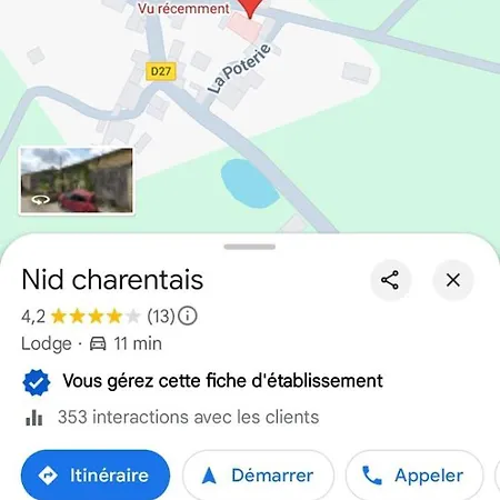 Les Du Nid Charentais Landhaus *